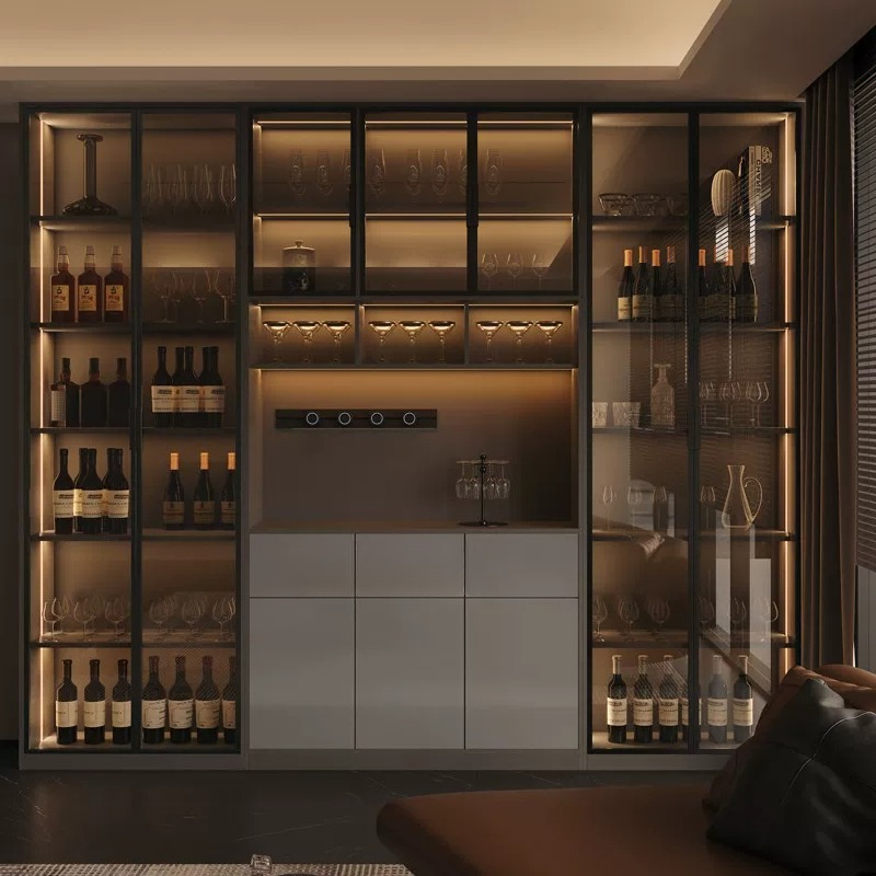 Wine & Beer Shop - Lichte luxe Italiaanse eettafel wijnkast moderne