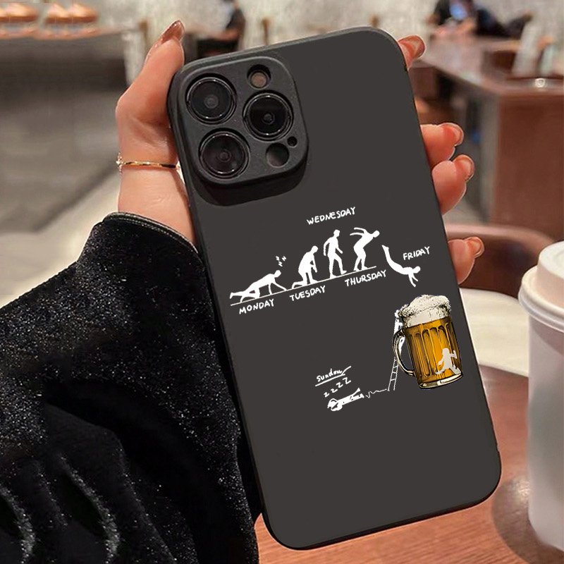 Beer & Wine Downtown - Creatieve Bier Thema Telefoon Case voor