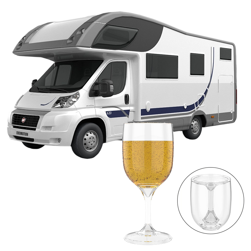 Wine & Beer Shop - Opvouwbaar wijnglas Transparant food grade plastic