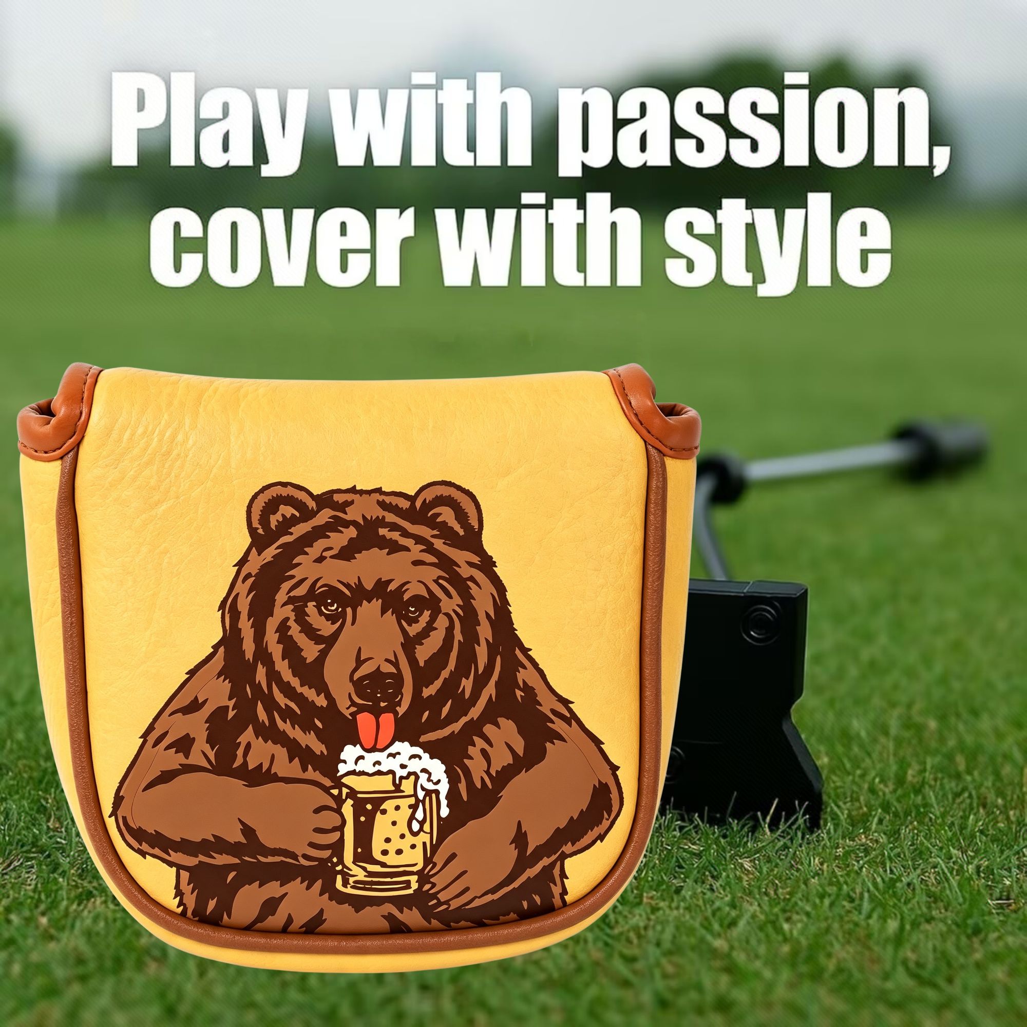 Schedel geborduurde golfmallet - Beer & Wine Downtown recensie en prijs