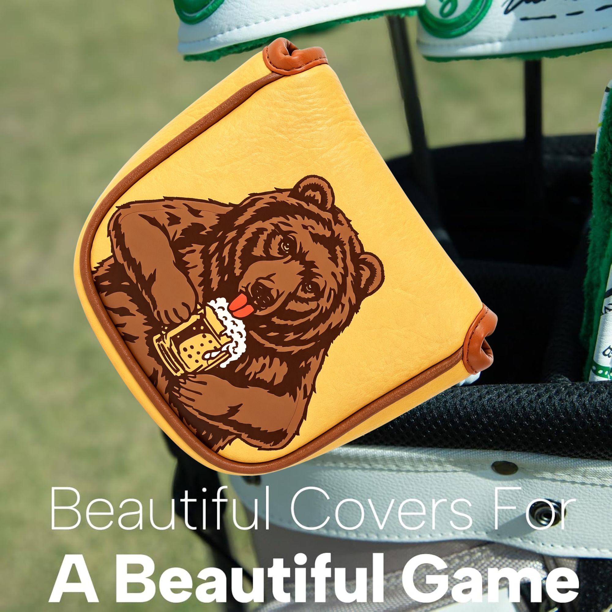 Schedel geborduurde golfmallet - Beer & Wine Downtown recensie en prijs