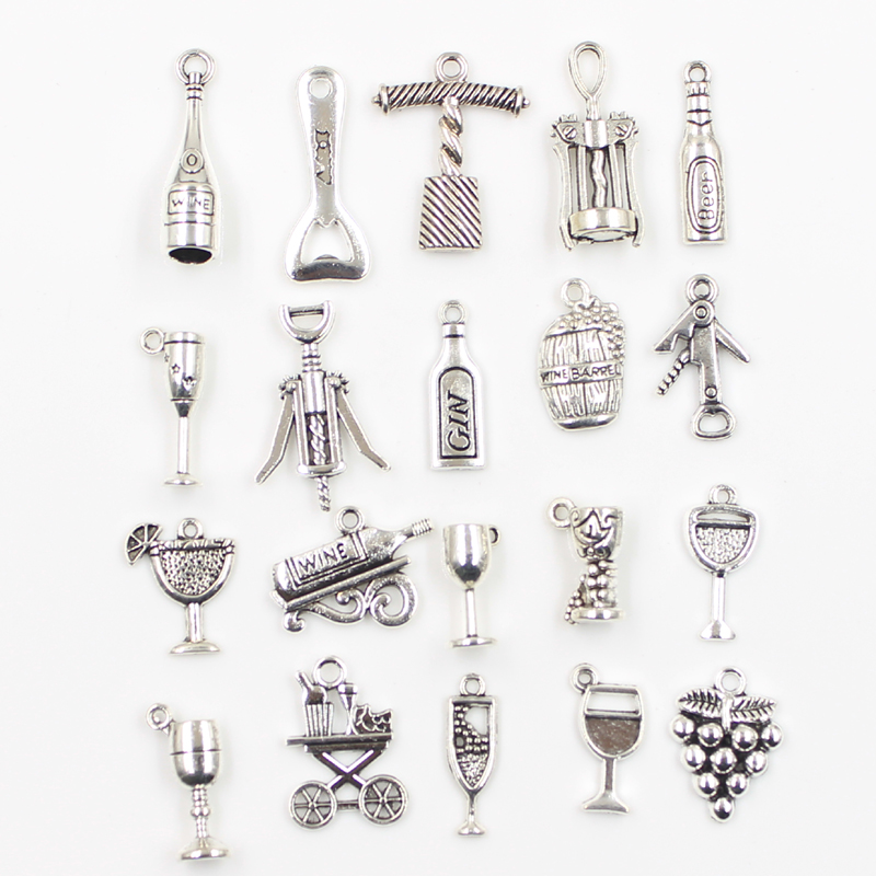 30Pcs Charms Bier Vat Druif Wi - Wine Beer Photo recensie en prijs