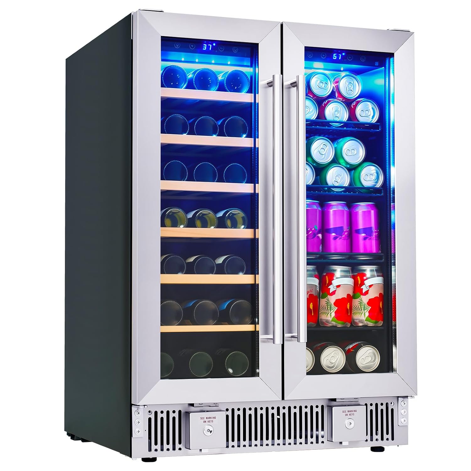 Drankenkoelkast, 24-inch dual- - Wine Beer Fridge Dual Zone recensie en prijs