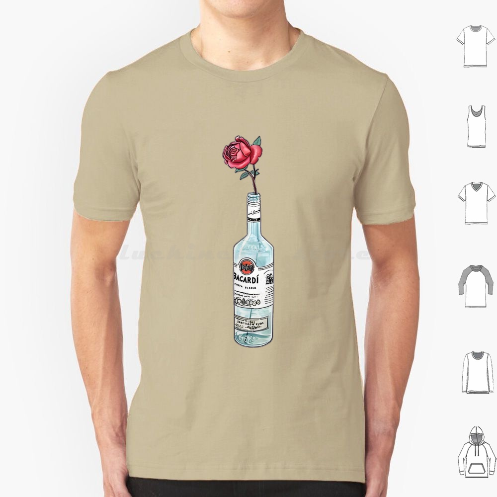 Rum Bacardi Bloemen Artwork T- - Beer Wine Gin recensie en prijs