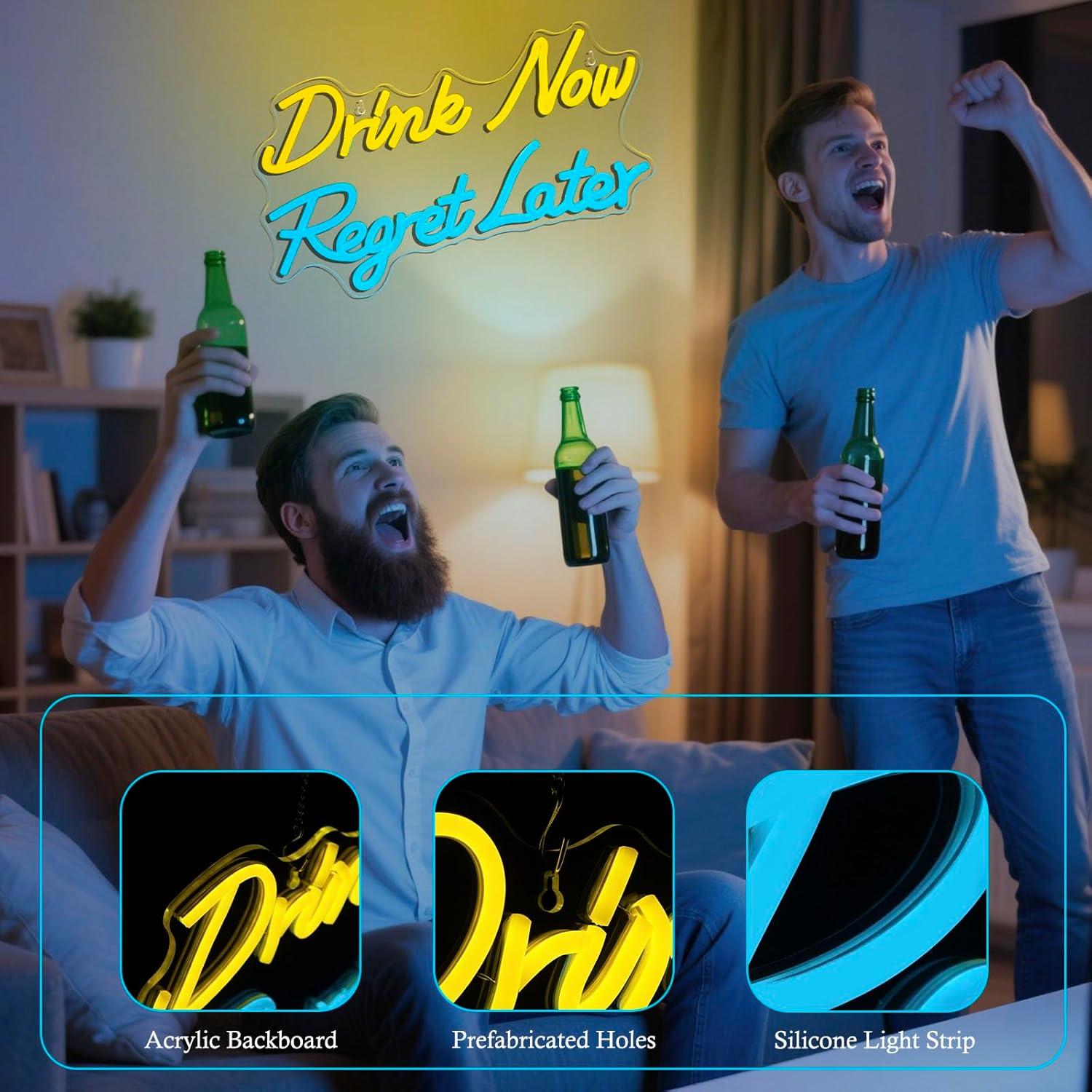 Bier Neonbord Drink Nu Spijt L - Beer & Wine Downtown recensie en prijs