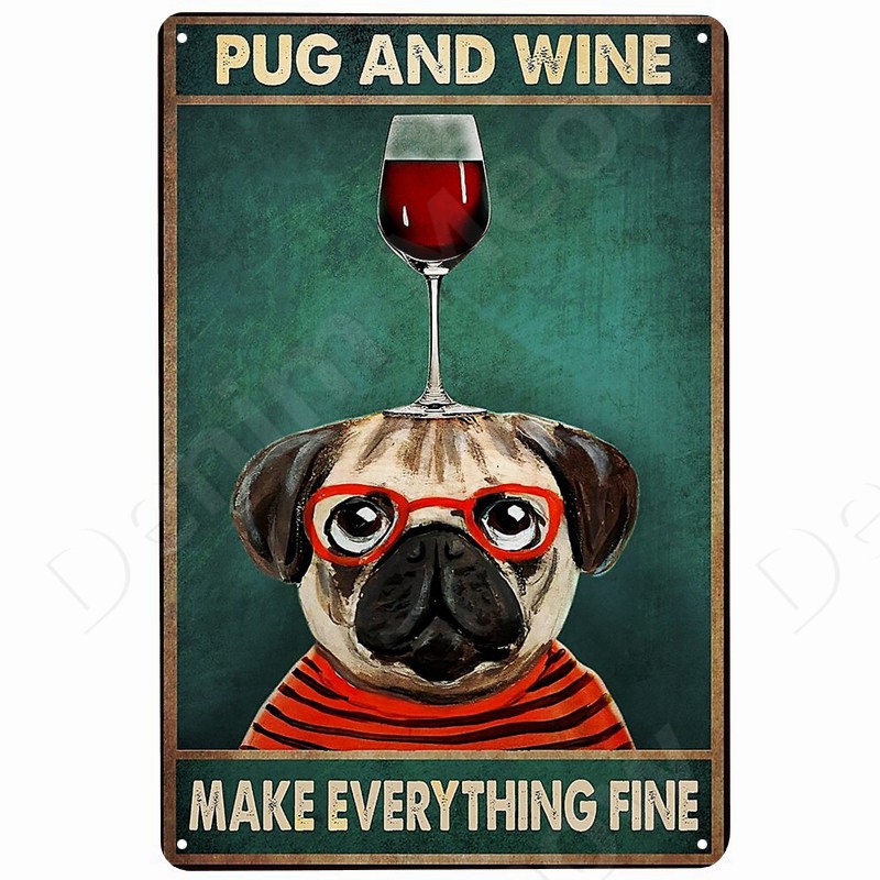 Katten En Wijn Vintage Metalen - Beer Wine Gin recensie en prijs