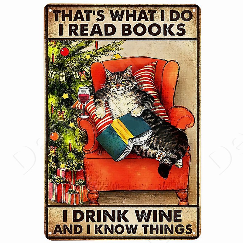 Katten En Wijn Vintage Metalen - Beer Wine Gin recensie en prijs