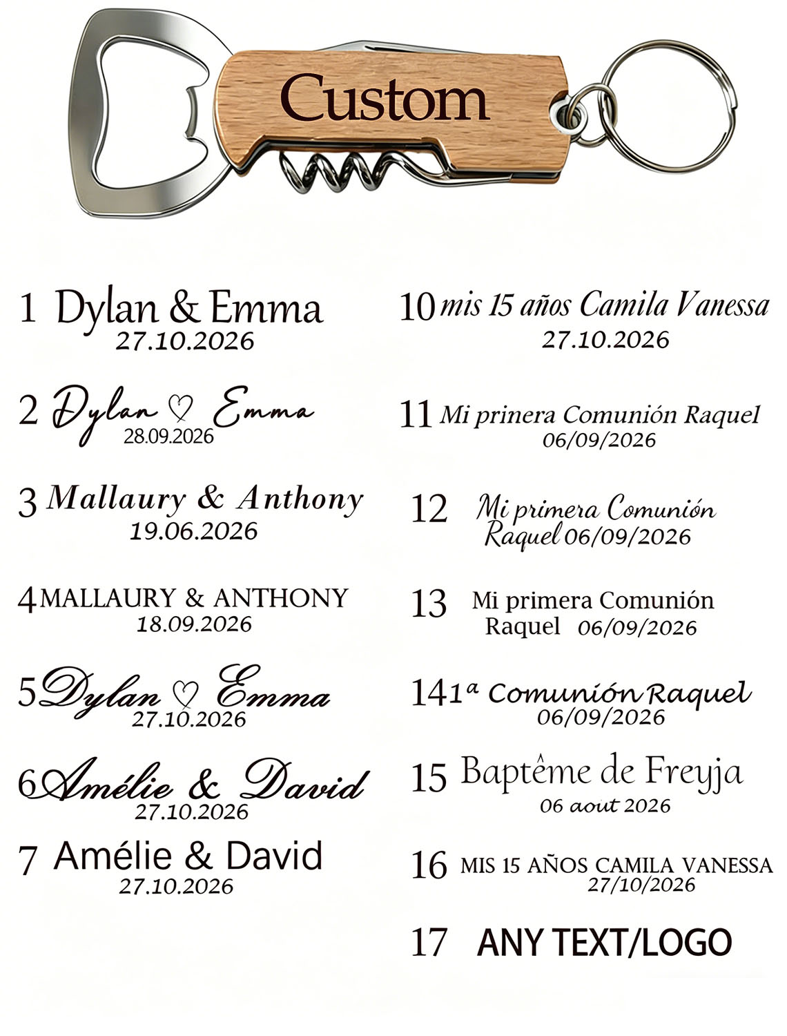 20 pcs/50 pcs Gepersonaliseerd - Wine With Beer Name recensie en prijs