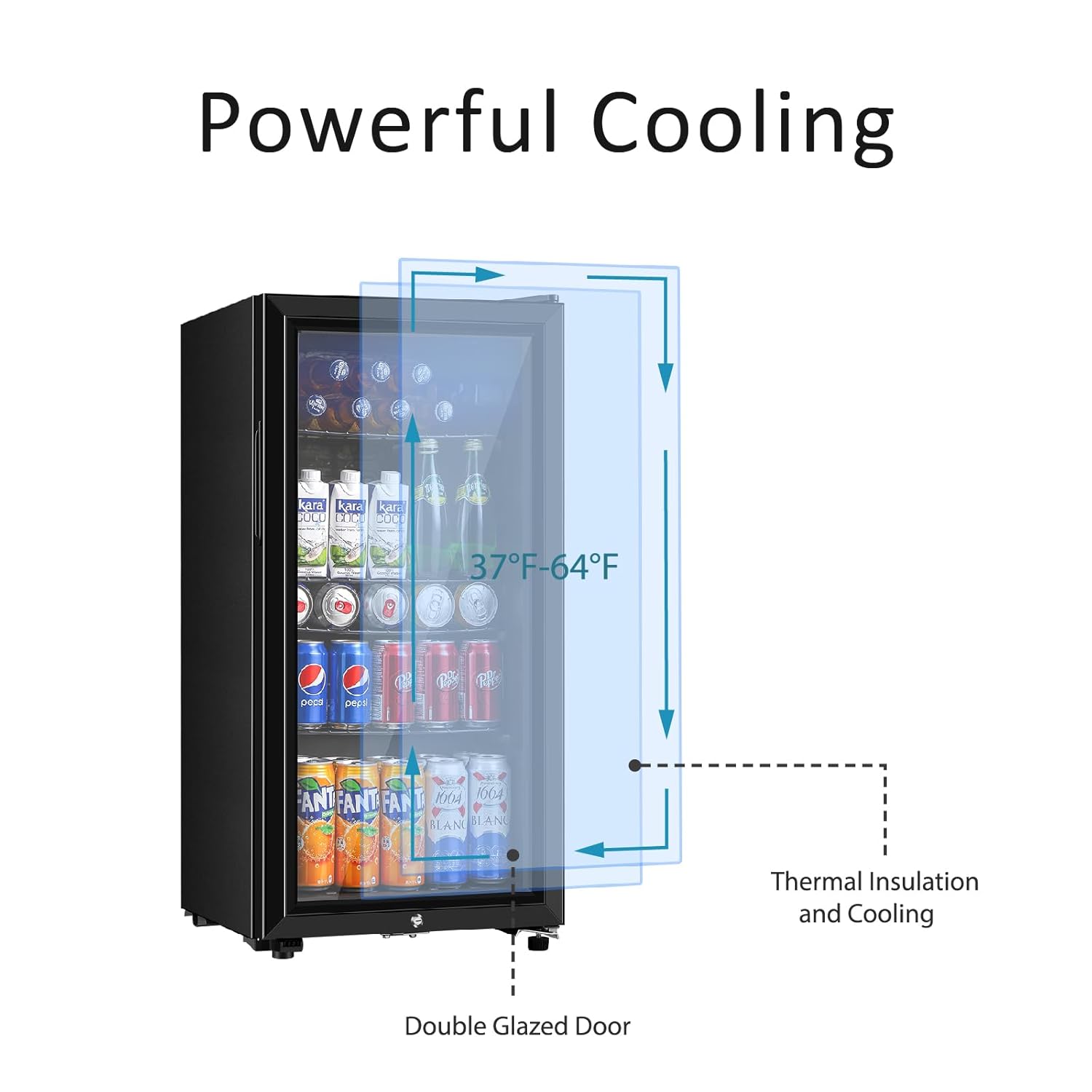 Drankenkoelkast, 3,2 Cu.ft min - Wine Beer Refrigerator recensie en prijs