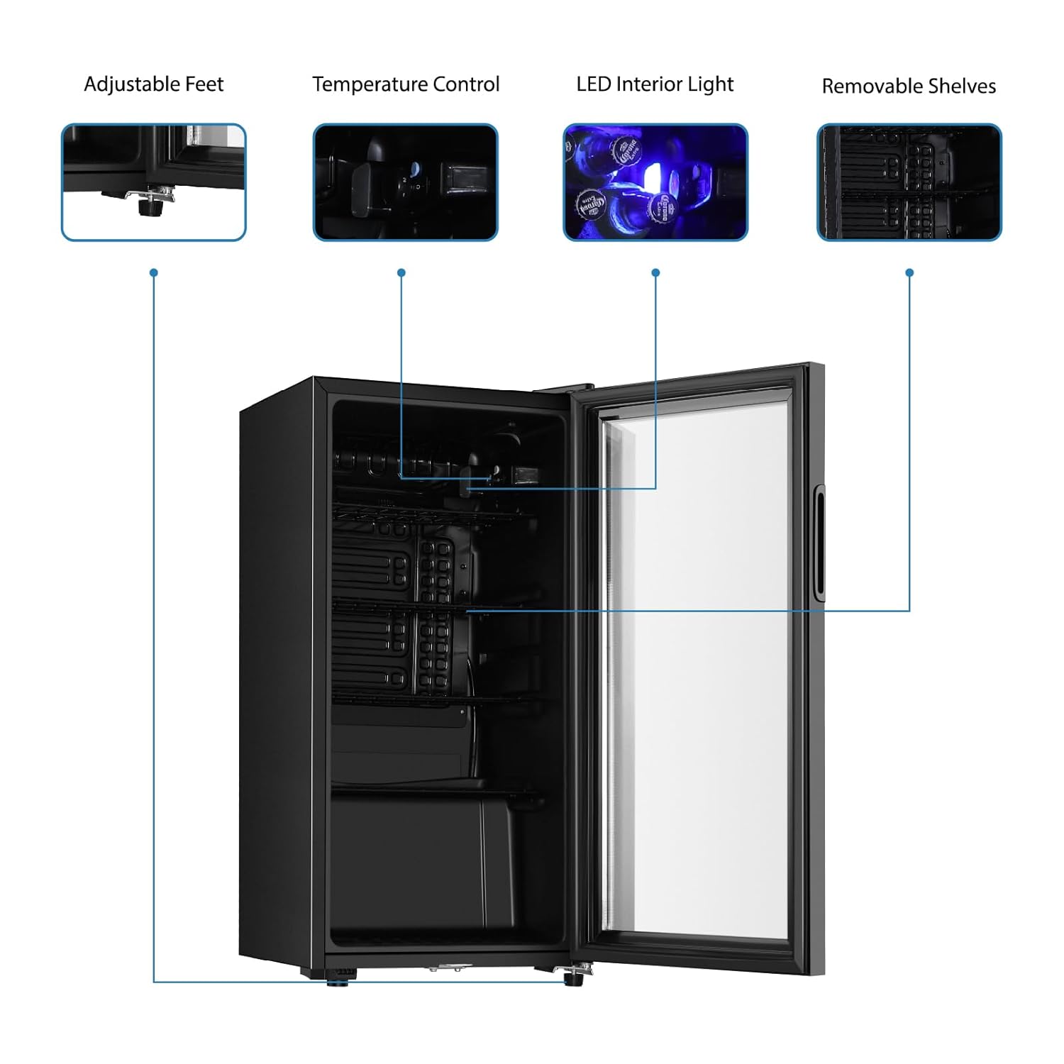 Drankenkoelkast, 3,2 Cu.ft min - Wine Beer Refrigerator recensie en prijs