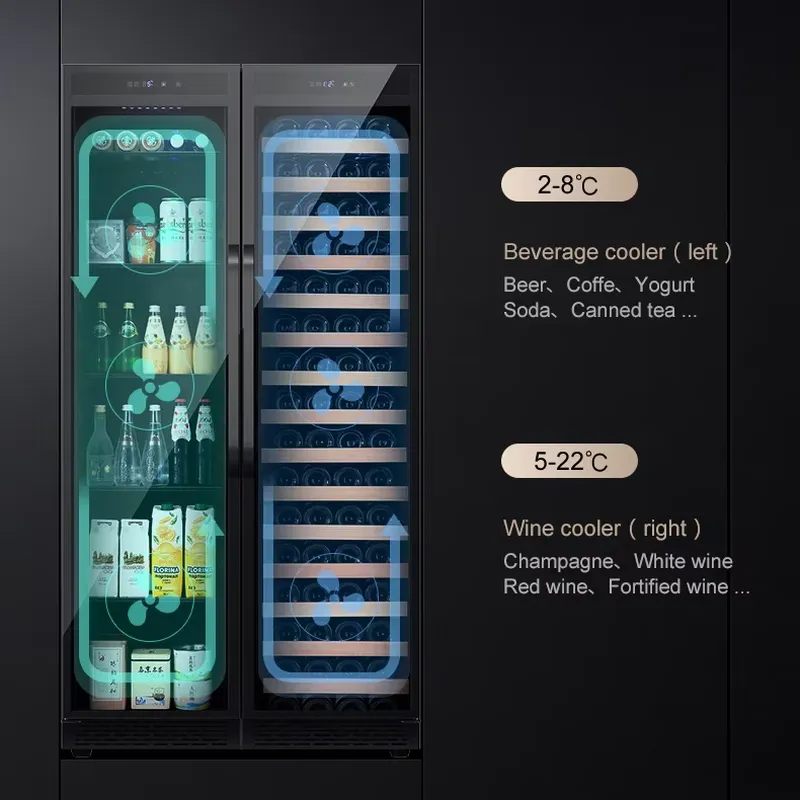 Inbouw drankenkoelkast dubbele - Wine Beer Fridge Dual Zone recensie en prijs