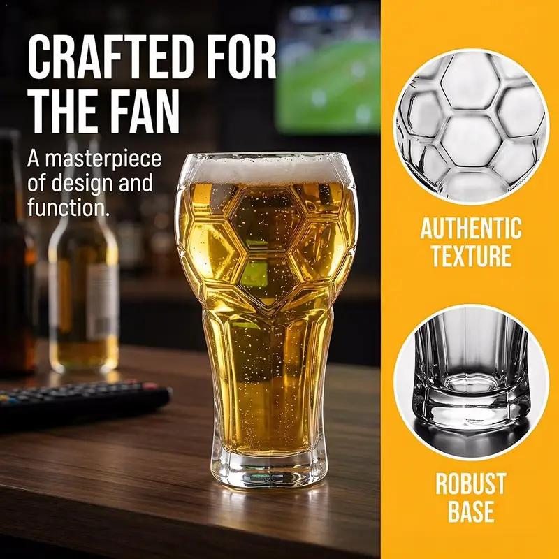 1/2 stuks 600ML Voetbal Biergl - Wine Beer Tequila recensie en prijs